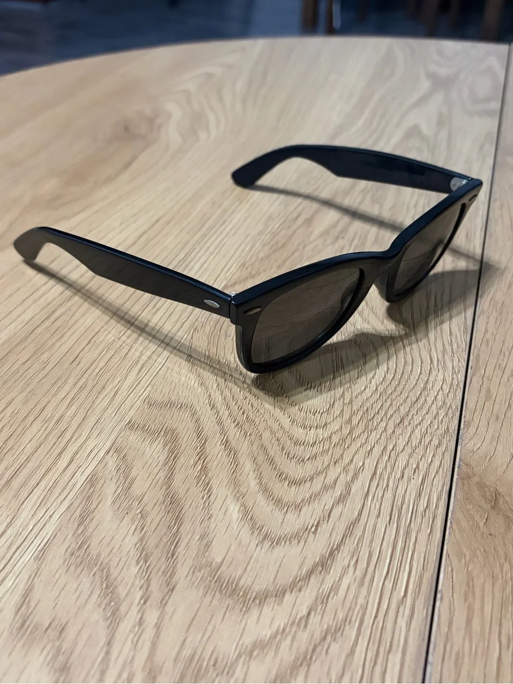 Ray-Ban B&L Bausch and Lomb Black Wayfarer Sunglasses for Men 50-22 Made in USA